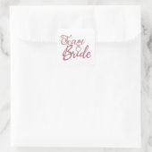 Team Bruid - Bruiloft Hen Party Vierkante Sticker (Tas)