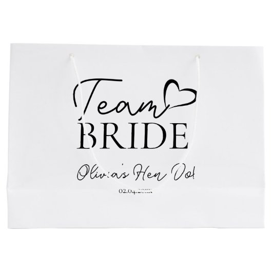 Team Bruid Cadeautas - Perfecte Bachelorette Feest (Achterkant)