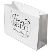 Team Bruid Cadeautas - Perfecte Bachelorette Feest (Achterkant Gekanteld)