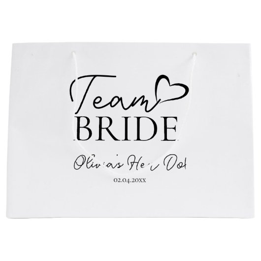 Team Bruid Cadeautas - Perfecte Bruidsfeest Activi (Voorkant)