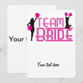 Team Bruid - cheerleaders (Voorkant / Achterkant)