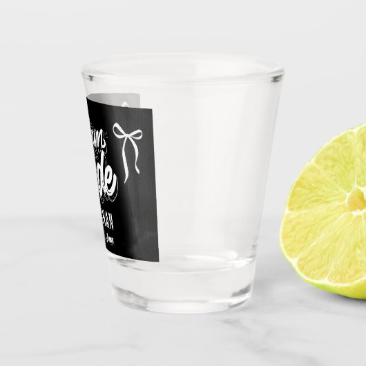 Team Bruid Coquette Boog Bruidsmeisje bruiloft Shot Glas (Rechts)