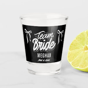 Team Bruid Coquette Boog Bruidsmeisje bruiloft Shot Glas