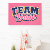 Team Bruid Cursieve Trouwpartij Spandoek (Insitu)