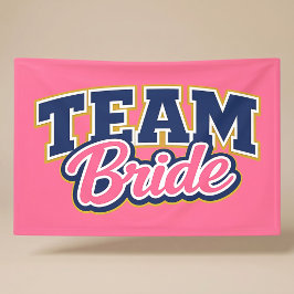 Team Bruid Cursieve Trouwpartij Spandoek