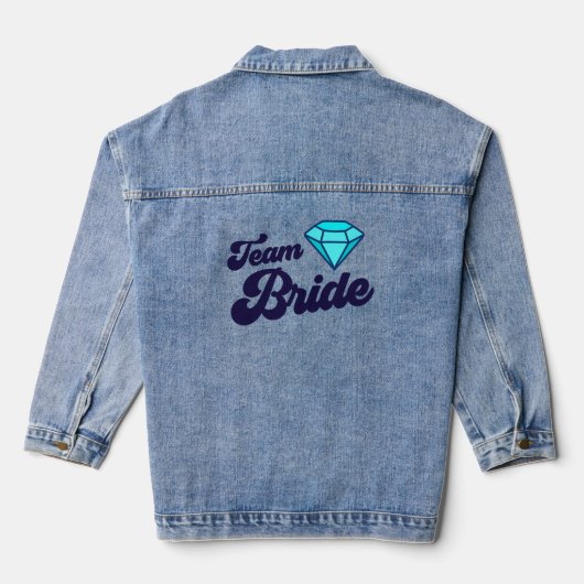 Team Bruid Denim Jas Jacket (Achterkant)