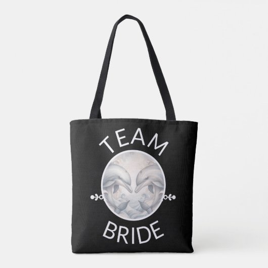 Team Bruid Dolfijn Style Vrouwen Tote Bag (Achterkant)