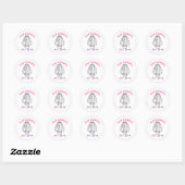 Team Bruid Eindfeest Cactus Bruidsmeisjes Ronde Sticker (Vel)