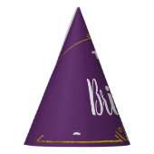 Team bruid elke aangepaste kleur met goud feesthoedjes (Links)