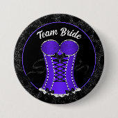 Team Bruid Flirterig Paars Corset Ronde Button 7,6 Cm (Voorkant)