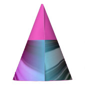 Team Bruid Fuchsia Roze Bloemen Feesthoedjes (Achterkant)