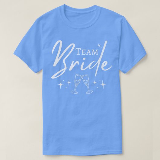 Team Bruid Funny Bachelorette Set voor Bruiloft T-shirt (Design voorkant)