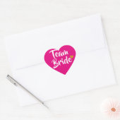 Team Bruid Gouden Hart Sticker (Envelop)