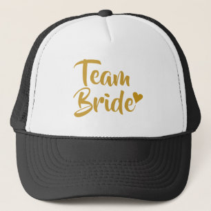 Team Bruid Gouden Hart Trucker Pet