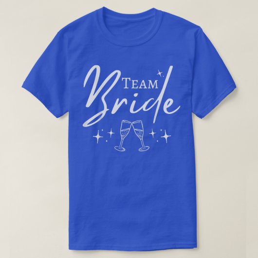 Team Bruid Grappige Bachelorette Set voor Bruiloft T-shirt (Design voorkant)