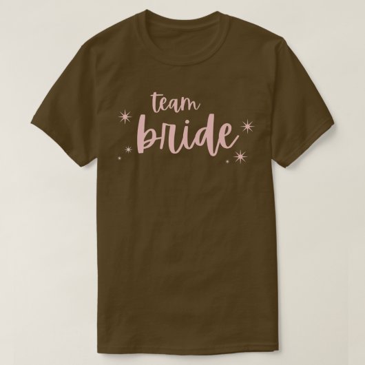 Team Bruid Grappige Bachelorette Set voor Bruiloft T-shirt (Design voorkant)