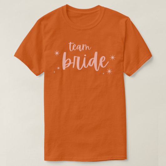 Team Bruid Grappige Bachelorette Set voor Bruiloft T-shirt (Design voorkant)