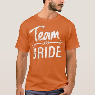 Team Bruid Grappige Vrouw Huwelijk Getrouwd Bruids T-shirt