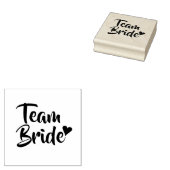 Team Bruid Hart Bruiloftsborrel Rubberstempel (Gestempeld)