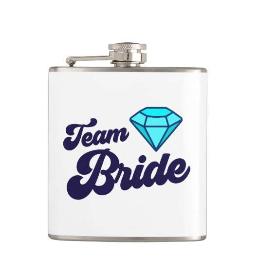 Team Bruid Ingepakte Flask Heupfles (Voorkant)