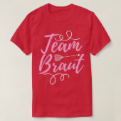 Team Bruid Kippetje Kippetje Dames Feest T-shirt (Design voorkant)
