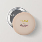 Team Bruid knop Ronde Button 5,7 Cm (Voorkant /achterkant)