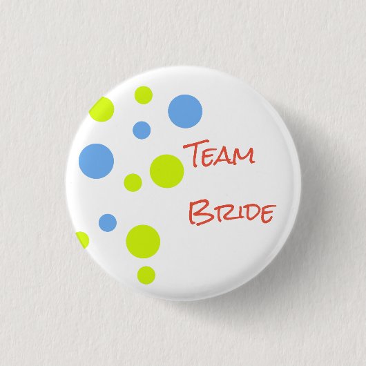 Team Bruid Knop Speld Ronde Button 3,2 Cm (Voorkant)