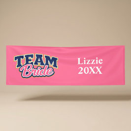 Team Bruid Krachtig Trouwfeest Spandoek