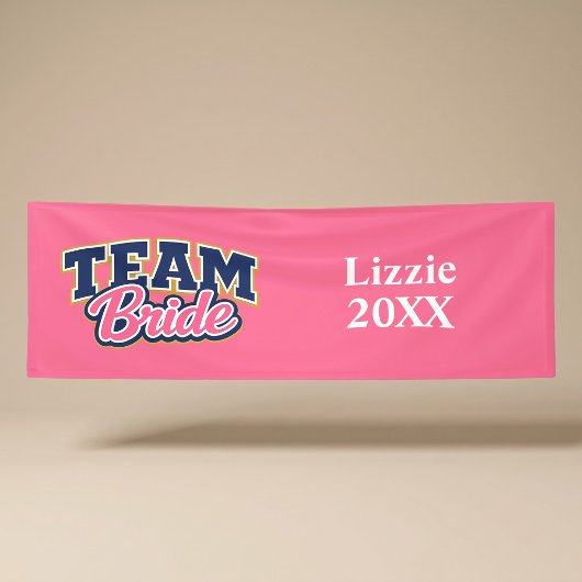 Team Bruid Krachtig Trouwfeest Spandoek