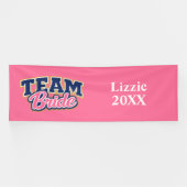 Team Bruid Krachtig Trouwfeest Spandoek (Horizontaal)