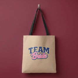 Team Bruid Krachtig Trouwfeest Tote Bag
