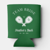 Team Bruid Laatste Swing Pickleball Bachelorette Blikjeskoeler (Achterkant)