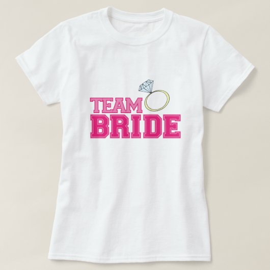 Team Bruid met Ring Dames T-Shirt (Design voorkant)