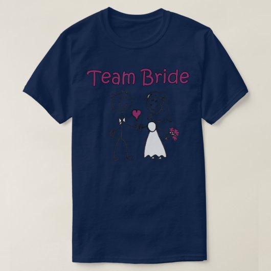 Team Bruid Mooie Trouw T-shirts (Design voorkant)