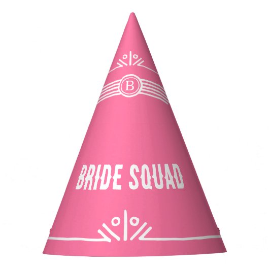 Team Bruid of Bruid Squad Feesthoedjes (Voorkant)