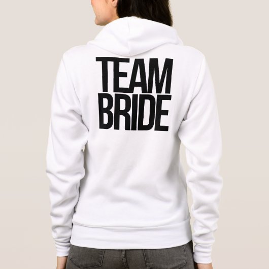 Team bruid om te zijn hoodie (Achterkant)