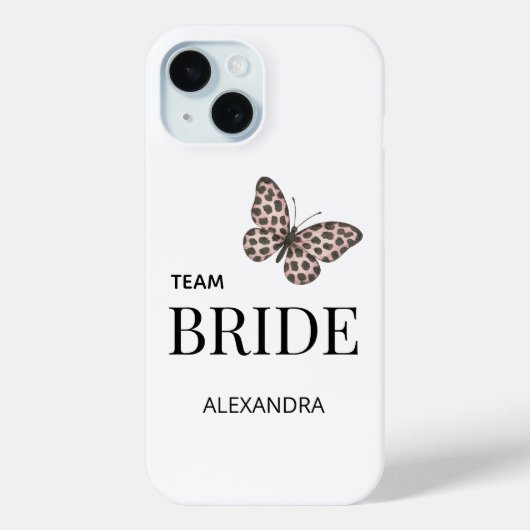 Team Bruid Persoonlijk Huwelijksontwerp Case-Mate iPhone Case (Achterkant)