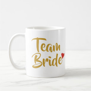 Team Bruid Rode Hart Koffiemok