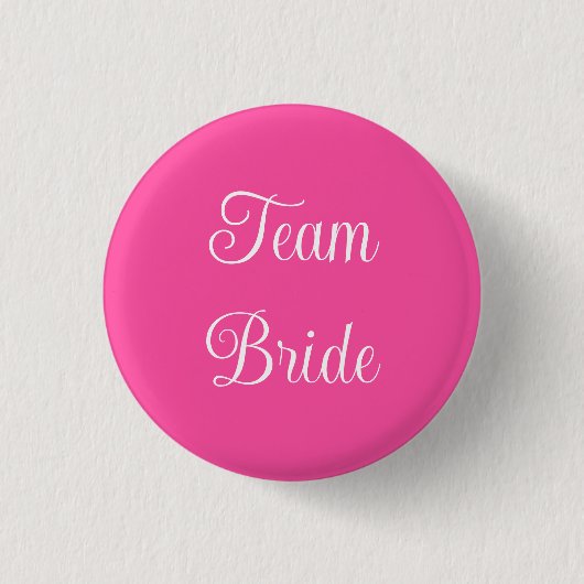 Team Bruid Ronde Button 3,2 Cm (Voorkant)