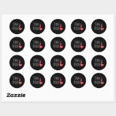 Team Bruid Ronde Sticker (Vel)