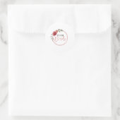 Team Bruid Ronde Sticker (Tas)