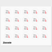 Team Bruid Ronde Sticker (Vel)