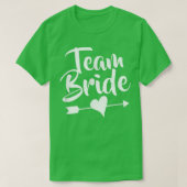 Team Bruid s Voor Het Bruiloftsfeest T-shirt (Design voorkant)
