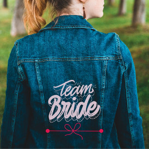 team bruid schattig vrouwen denim jacket
