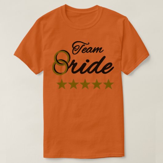 Team bruid sterren t-shirt (Design voorkant)