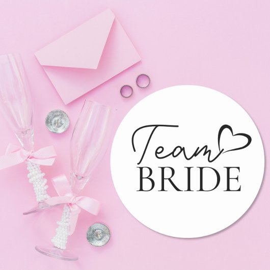 Team Bruid Sticker – Leuk Trouwfeest Cadeautje