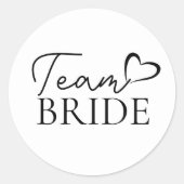 Team Bruid Sticker – Leuk Trouwfeest Cadeautje (Voorkant)