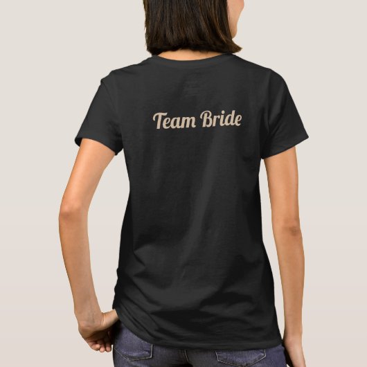 Team bruid T-shirt (Achterkant)