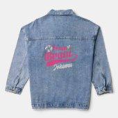Team Bruid | Team Braut Bruidsfeest Cadeautje Denim Jacket (Achterkant)