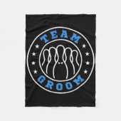 Team Bruid Team Bruidegom Bowling Afscheid Party T Fleece Deken (Voorkant)